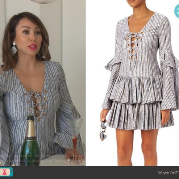 Caroline Constas Blue 'Anastasia' Cocktail Dress - Picture 2 of 3